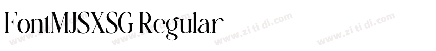 FontMJSXSG Regular字体转换 FontMJSXSG Regular字体转换